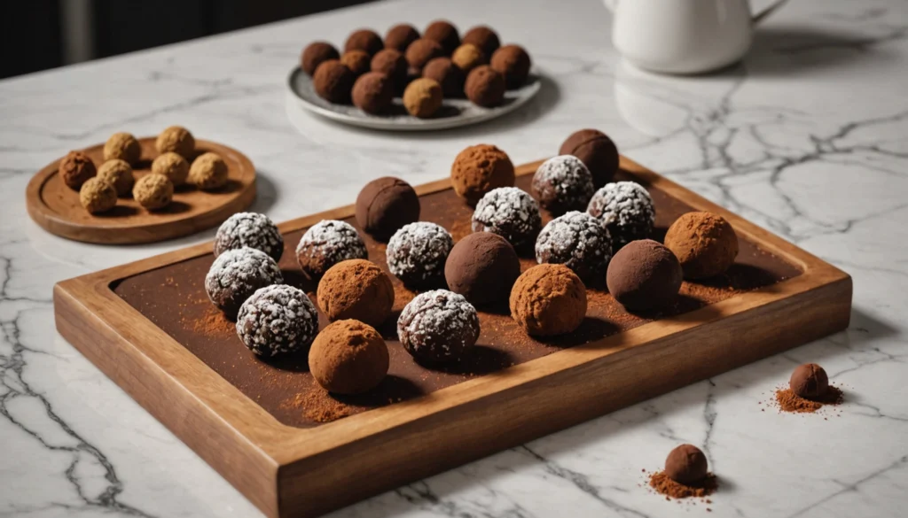 truffes au chocolat au lait